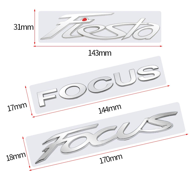 Ford Monogramme FOCUS X 2 3 Fiesta MK2 MK3