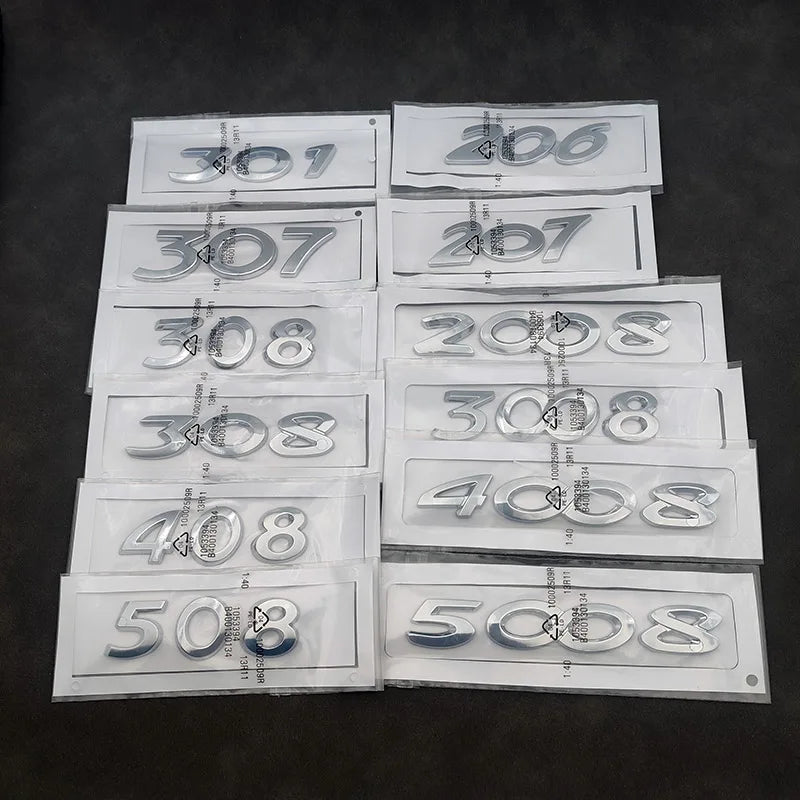 Peugeot Monogramme 206 207 301 307 308 408 508 2008 3008 4008 5008