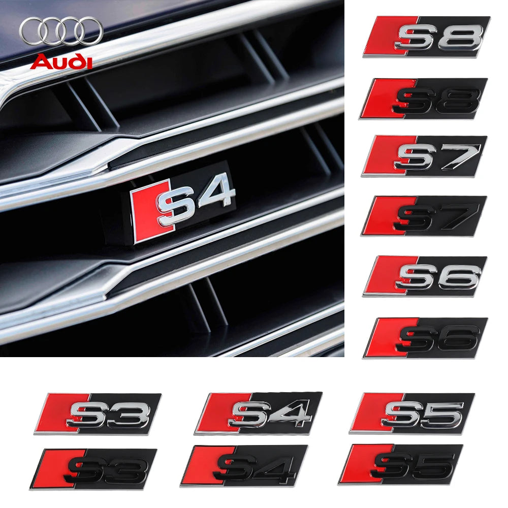 Monogramme calandre Audi S3 S4 S5 S6 S7 S8 RS3 RS4 RS5 RS6 RS7