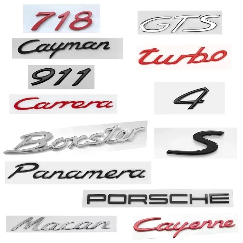 Porsche Monogramme 718/Cayman/Boxster/GTS/TURBO/Panamera/PORSCHE/4/SCarrera/911