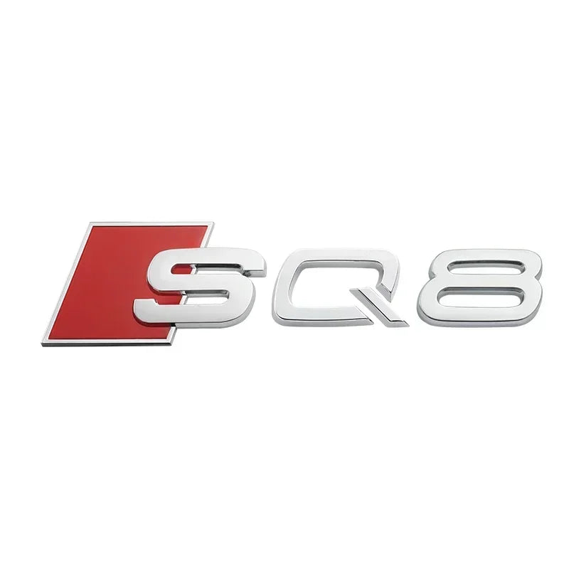 Monogramme Audi SQ3 SQ5 SQ7 RSQ3 RSQ7 NOIR/ARGENT