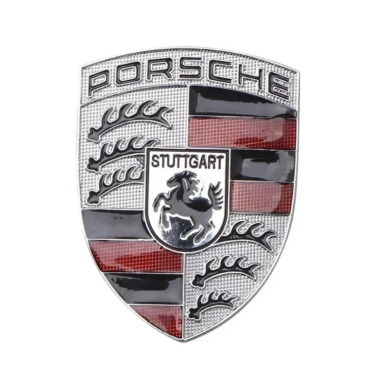 Logo de capot Porsche Panamera Cayman Macan Cayenne Boxster Carrera Taycan 911 718 918