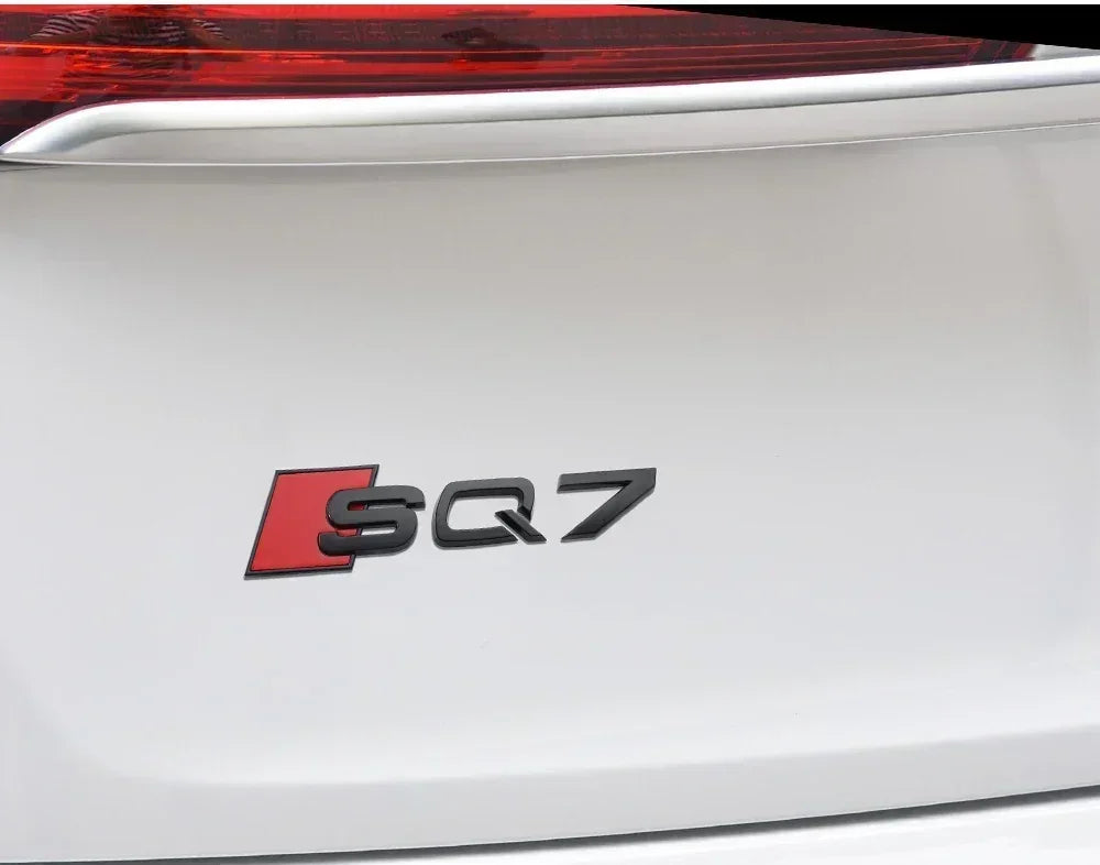 Monogramme Audi SQ3 SQ5 SQ7 RSQ3 RSQ7 NOIR/ARGENT