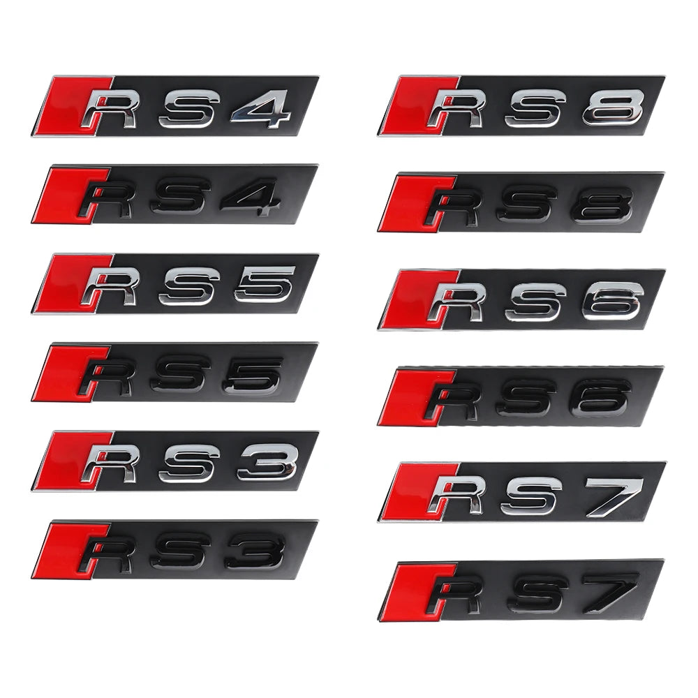 Monogramme calandre Audi S3 S4 S5 S6 S7 S8 RS3 RS4 RS5 RS6 RS7