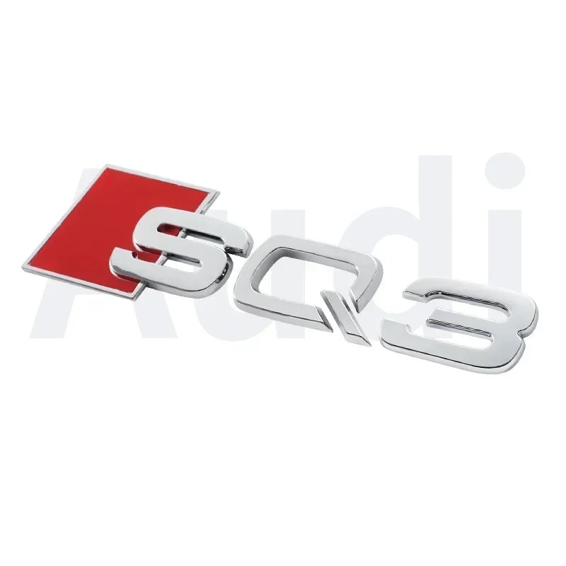 Monogramme Audi SQ3 SQ5 SQ7 RSQ3 RSQ7 NOIR/ARGENT