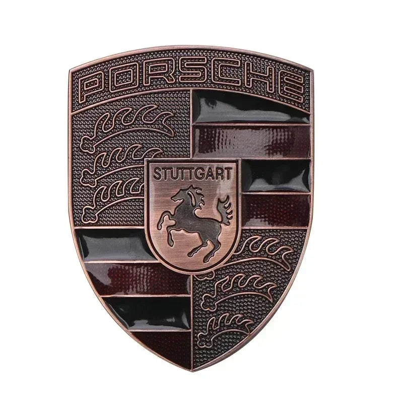 Logo de capot Porsche Panamera Cayman Macan Cayenne Boxster Carrera Taycan 911 718 918