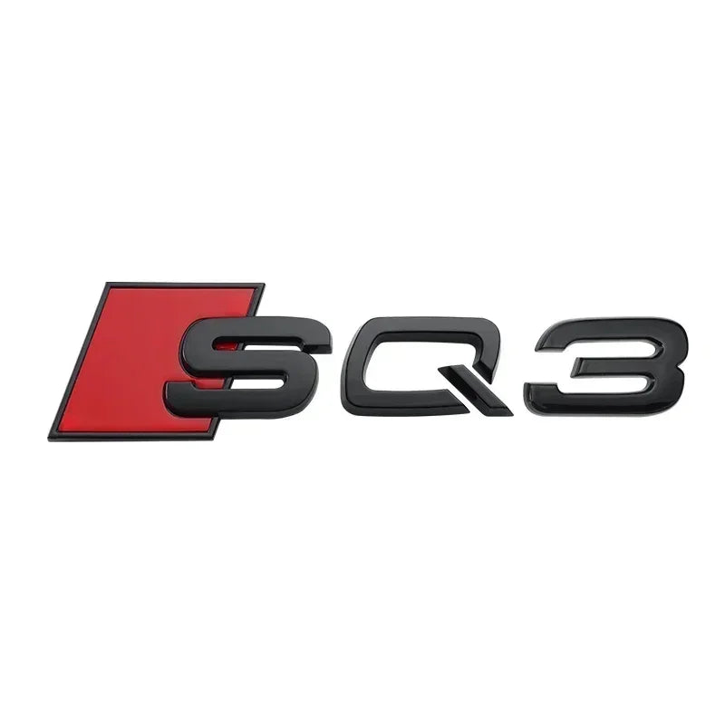 Monogramme Audi SQ3 SQ5 SQ7 RSQ3 RSQ7 NOIR/ARGENT