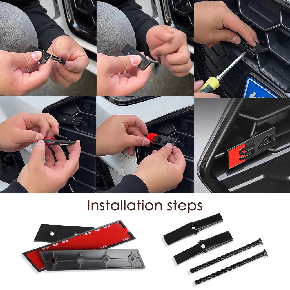 Monogramme calandre Audi S3 S4 S5 S6 S7 S8 RS3 RS4 RS5 RS6 RS7