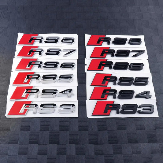 Audi Monogramme RS3 RS4 RS5 RS6 RS7 RS8