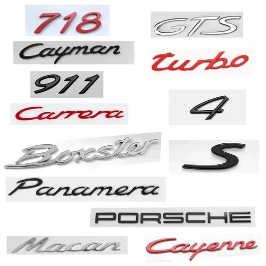 Porsche Monogramme 718/Cayman/Boxster/GTS/TURBO/Panamera/PORSCHE/4/SCarrera/911