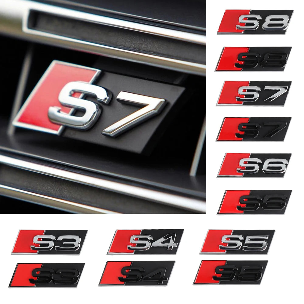 Monogramme calandre Audi S3 S4 S5 S6 S7 S8 RS3 RS4 RS5 RS6 RS7