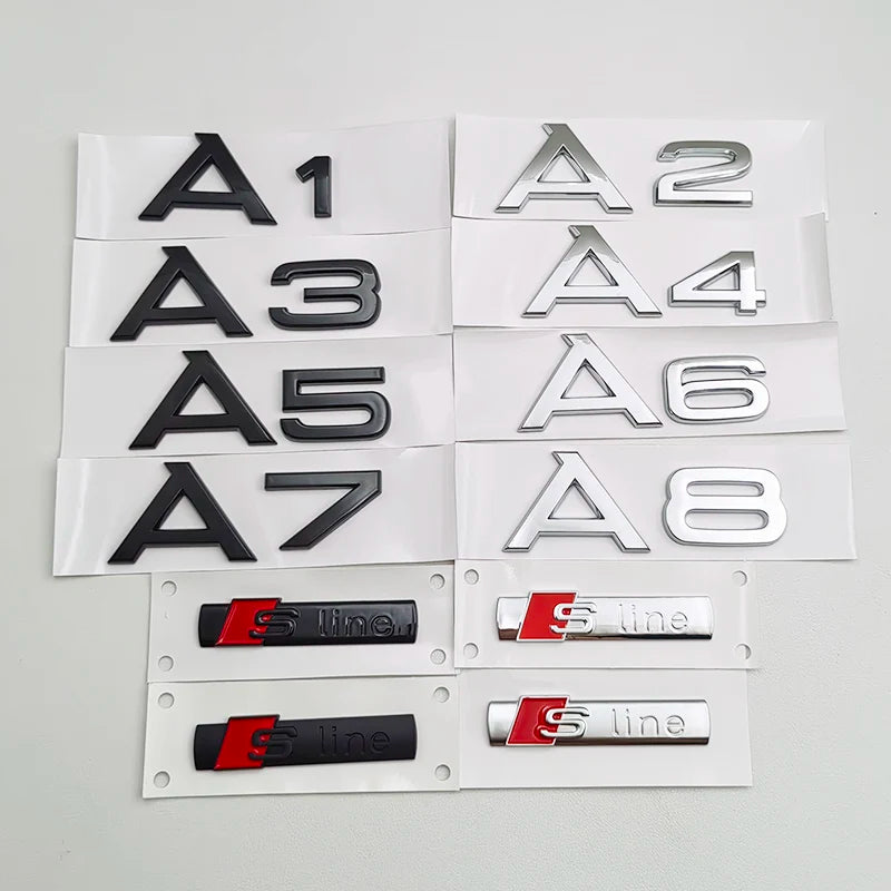 Audi Monogramme A1 A2 A3 A4 A5 A6 A7 A8 / Sline