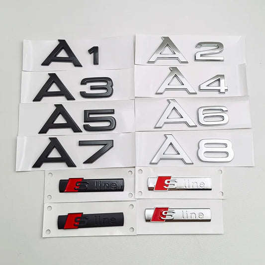Audi Monogramme A1 A2 A3 A4 A5 A6 A7 A8 / Sline