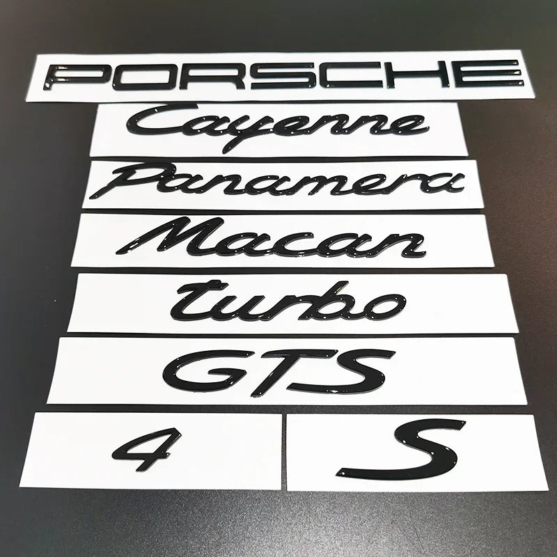 Porsche Monogramme 718/Cayman/Boxster/GTS/TURBO/Panamera/PORSCHE/4/SCarrera/911