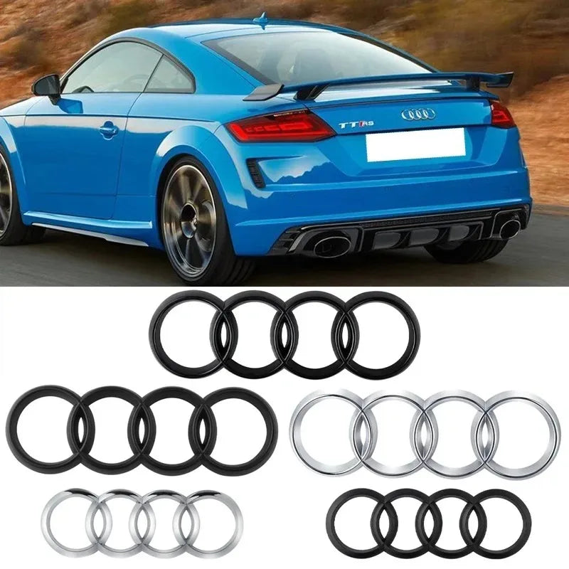 Logo 4 ANNEAUX Audi A1 A3 A4 A5 A6 A7 S3 S4 S5 S6 RS3 RS4 RS5 RS6 Q3 Q5 Q7