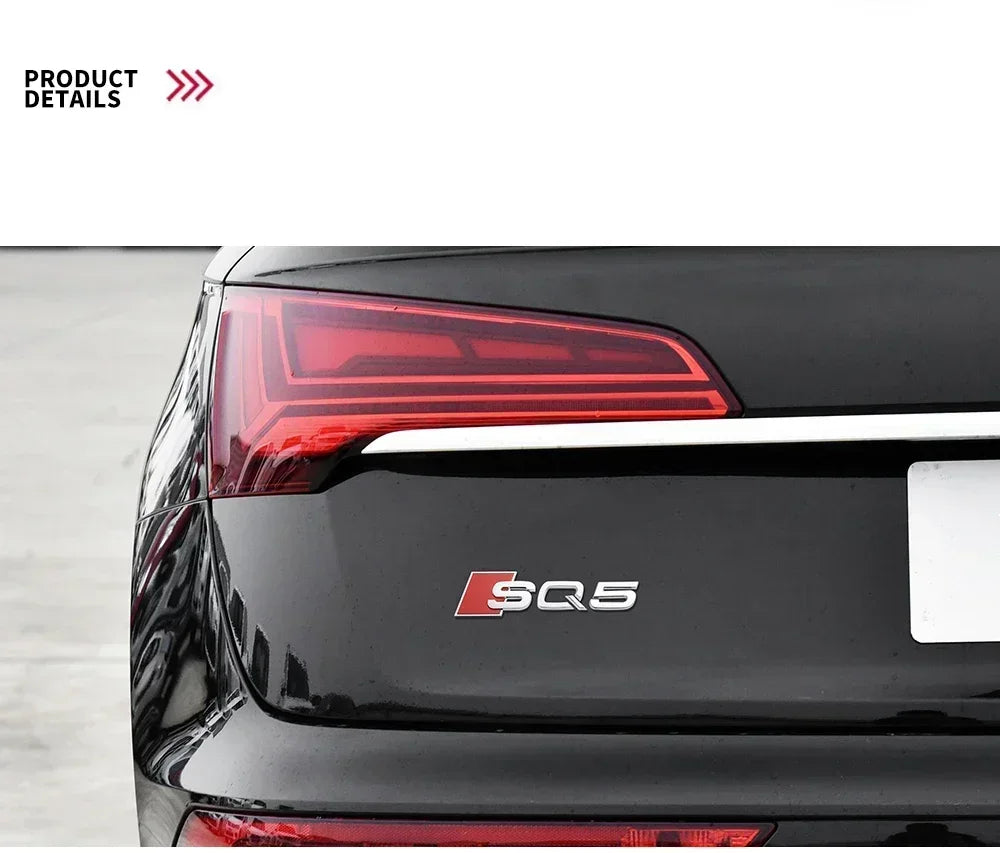 Monogramme Audi SQ3 SQ5 SQ7 RSQ3 RSQ7 NOIR/ARGENT