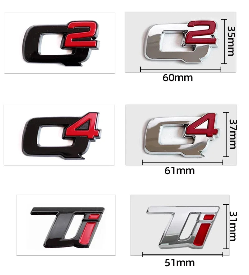 Monogramme Alfa Romeo Q2 Q4 Ti Veloce Giulia Stelvio