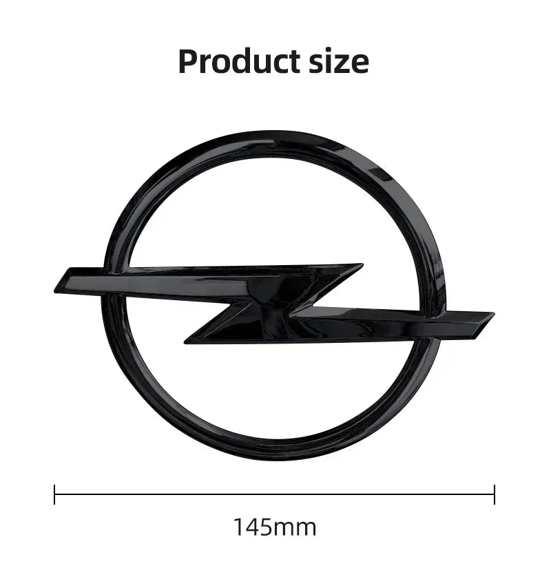 Monogramme Opel Astra Insignia Corsa Zafira NOIR/ARGENT