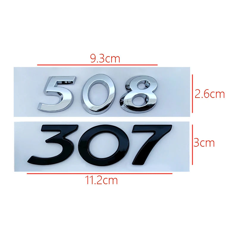 Peugeot Monogramme 206 207 301 307 308 408 508 2008 3008 4008 5008
