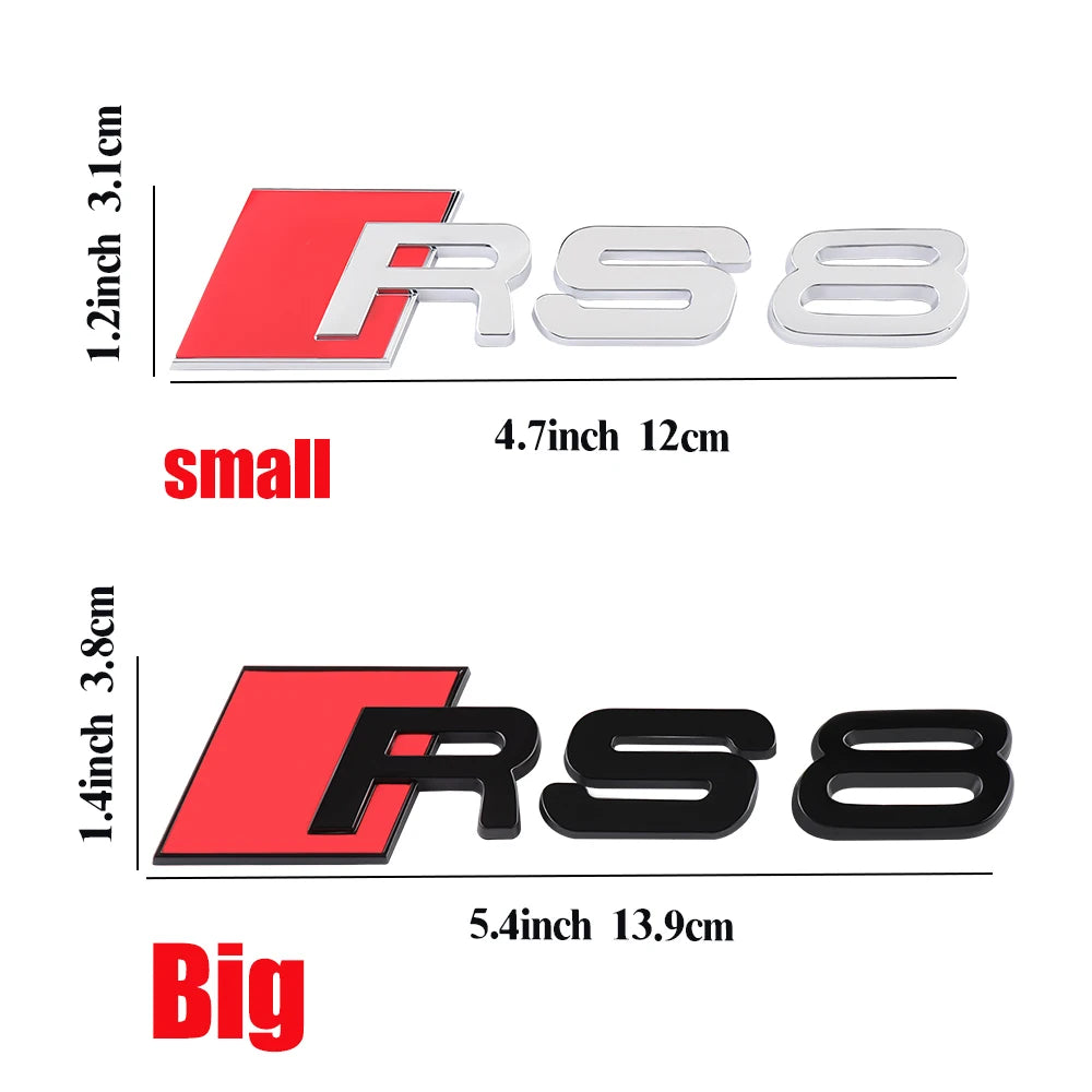 Audi Monogramme RS3 RS4 RS5 RS6 RS7 RS8